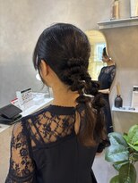 ジーナ 天神(Zina)&nbsp;ツインアレンジ/ヘアセット/着物/大人ガーリー[福岡天神]