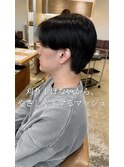 刈り上げないやさしく決まるマッシュ