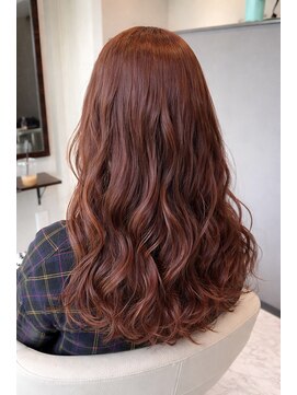 ヘアーステージ アール(hair stage R) 艶カシスブラウン × 大人ゆる巻き