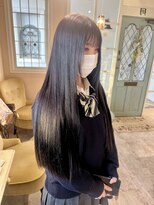 ユイバイラドンナ(Huit by LADONNA)&nbsp;顔周りカット/カーテンバング/ハッシュボブ/ローズブラウン