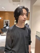 ヤイエ 青山店(yiye)&nbsp;センターパートニュアンスパーマワンカールパーマ韓国コンマヘア