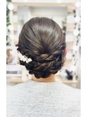 正統派綺麗めアップ【品川／ヘアセット／着付】