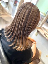ヘア メイク ココ(hair make coco)&nbsp;細めのハイライトで透明感を。。。♪