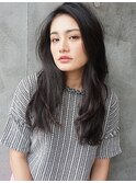 大人の黒髪ロングレイヤー