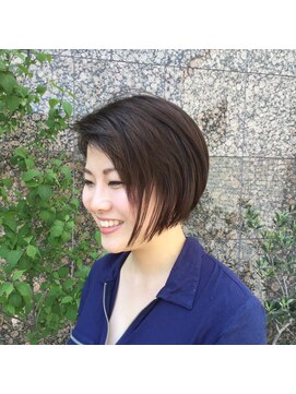 ヘアーサロン ワタナベ(hair salon WATANABE) 小顔 前下がりボブ
