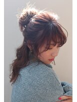 お団子アレンジ_簡単アレンジヘアアレンジ