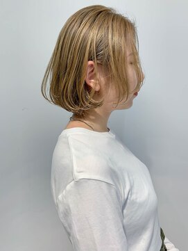 テトヘアー(teto hair) bob (ミルクティブロンド、ベージュ、ボブ)