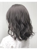 ブリーチなしのダブルカラー★ネイビーグレージュ