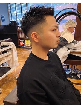 アイリーヘアデザイン(IRIE HAIR DESIGN) 【IRIE HAIR赤坂】フェードスタイル×アップバング×バーバー