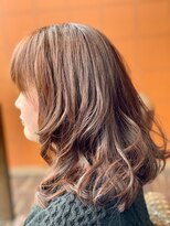 ハーモニックサロン キュア(harmonic salon Cure)&nbsp;ミディアムスタイル/アースカラー/福山市