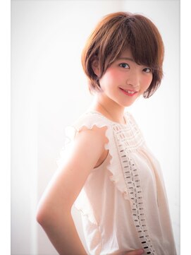 ソア 武蔵小杉(SOAR) かきあげマロンベージュストカールくびれヘア黒髪Aラインボブ