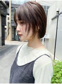 ナチュラルワンレンボブ_フェザーバングマッシュショート_8592