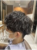 □ツイストスパイラル 波パーマ かき上げ &nbsp;&nbsp;韓国マッシュ