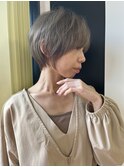 大人綺麗な小顔襟足スッキリショートボブ 30代40代50代