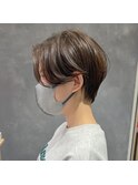 ハンサムショート/ベージュカラー