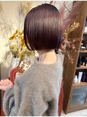 3分で巻けるボブ*ミニボブ*あごラインボブ*赤み消しカラー*美髪