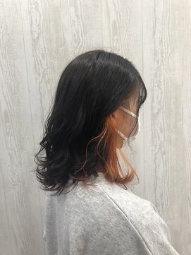 テーラヘアー 光が丘店(TELA HAIR) インナーカラー×オレンジ【TELA HAIR光が丘】
