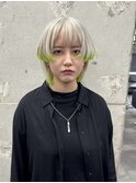 ウルフカット/ウルフヘア/裾カラー/グラデーションカラー
