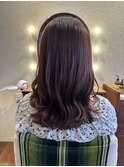 20×30×40代×ふんわりヘア×ピンクベージュ×髪質改善