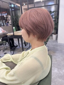 トリニティ 本厚木(trinity) 小顔ショートダブルカラーペールピンク本厚木