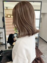 サルファ ヘアデザイン 名古屋 丸の内(S.ALPHA HAIR DESIGN)&nbsp;ハイライトオリーブグレージュカーキグレージュオリーブベージュ