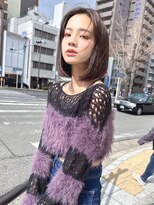 アンジェリカ 京都駅前店(ANGELICA JR)&nbsp;ANGELICA ナチュラルボブ 地毛風くすみブラウン