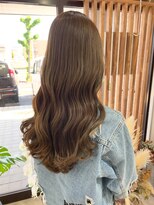 ラフ(laugh)&nbsp;ロングレイヤー×オリーブベージュ