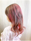 ピンクメッシュ