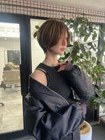 ネイロ 錦糸町(NeiRo)&nbsp;魅力倍増カールセミディシアーカラーダークアッシュショートヘア