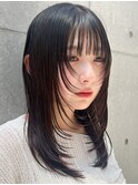 顔周りレイヤーフェイスレイヤー小顔レイヤー レイヤーカット