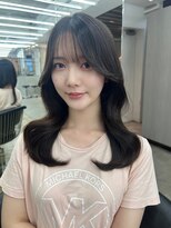 ロンドシエル 横浜(Lond ciel)&nbsp;髪質改善レイヤーカット顔周り前髪韓国ミディアムロング/横浜