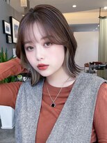 イル 大阪淀屋橋(i'll)&nbsp;外ハネボブ顔周りレイヤーふんわりミディアムインナカラー