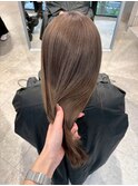 くびれヘア/アプリコットオレンジ/ハイライトカラー/梅田