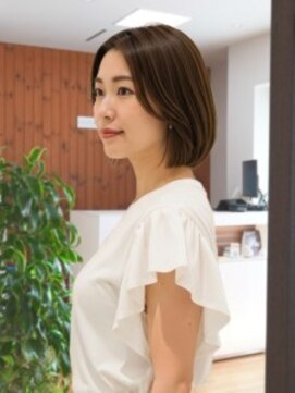 アビエクレール 河内花園(abije claire) ヘルシー艶やかボブ【河内花園駅】