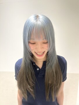 ペールブルー×ベージュデザイン