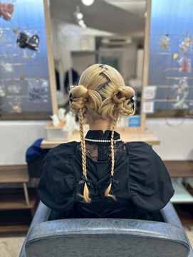 【セットサロンfirst】個性派カチモリツインヘア