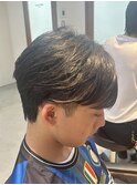 シースルーマッシュ/津田沼/メンズパーマ/ハイトーン/ブリーチ