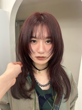 アルテヘアー(arte HAIR) レイヤーデザイン/ピンクブラウンカラー