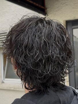 ビカムメンズヘアー 栄店(become men's hair) 波巻きツイスパMIXウルフパーマ