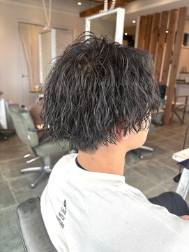 サボ 草薙店(SABO) 刈り上げセンターパート/シャドウパーマ/草薙