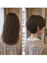 エイミーバイアフロート(amie by afloat) バッサリカットで垢抜ける、大人ショートヘア