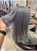 透明感シルバーグレージュ