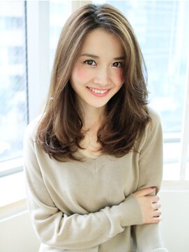 アフロート ディル(AFLOAT D'L) 【AFLOAT D'L 表参道】 青山大人可愛いナチュラルセミロングヘア