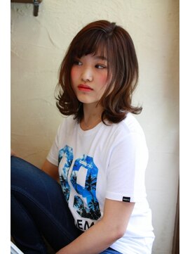 トヌコア ルア 下北沢店(TONUKOA RUA) 【TonukoaRua】大人可愛い☆ひし形カールのロブ