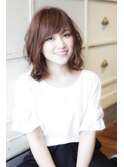大人かわいいツヤ髪ミディ☆ふんわり美シルエット