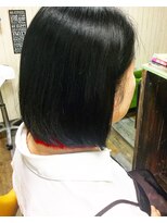 ヘアースペース 練馬店(hair space COCO)&nbsp;インナーカラー裾だけレッド
