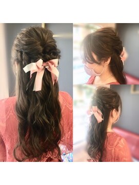ディーリンク 南橋本店(HAIR MAKE DLINK) 結婚式ゲストハーフアップ