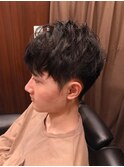 外国人風無造作マッシュ