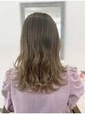 グラデーションカラー アッシュベージュ