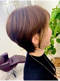 「大人ショート」の「フェイスフレーミング」☆